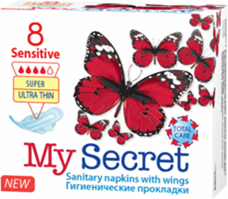 Hygienické vložky MySecret - Sensitive SUPER 8 ks