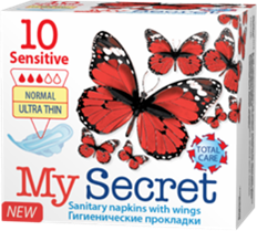 Hygienické vložky MySecret - Sensitive normal 10 ks