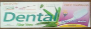 Zubní pasta a kartáček - Dental 100ml  - Aloe Vera